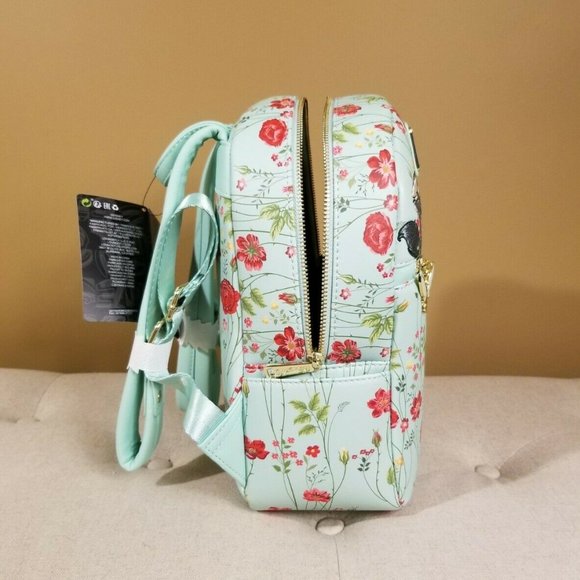 Loungefly Disney Peter Pan Tinkerbell & Lost Boys Floral Backpack NEW main image 12